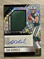 2018 Panini Unparalleled Sam Darnold Rookie Patch Auto Hyper Prizm RPA /25