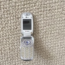 LG PM225 Sprint Silver Flip Phone