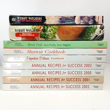 Lot of 9 Weight Watchers Cookbook Recipes for Success 80's 2000's HC PB