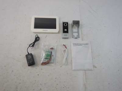 AMOCAM 7023A-M6 - 7'' Wireless WiFi Video Doorbell Intercom System, White
