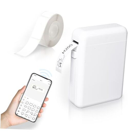 Bluetooth Thermal Sticker Printer M200 Wireless Smart Mini Portable Thin