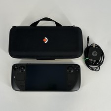 Valve Steam Deck OLED Handheld Console Black 1TB w/ Case  Charger - Very Good