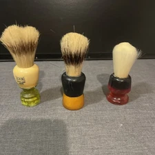 Lot Of 3 Vintage Erskine Fuller Rubberset Shaving Brushes ~ 3106 And 203