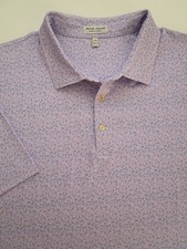 Mens XXL Peter Millar Sterling Performance Jersey Polo Shirt Crown Performance