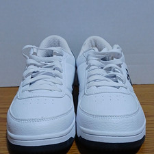 FILA Men  s Low Top Lace Up Athletic Sneakers White Black Size 10 1CM00551-102
