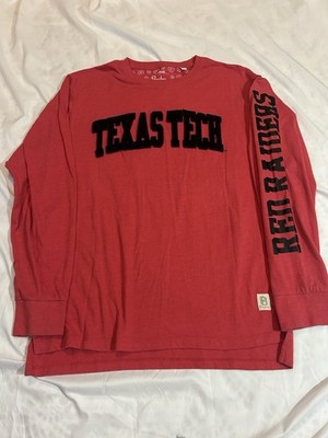 Women s Texas Tech Press box By Royce Apparel Sz Large Red Raiders Long Sleeve T