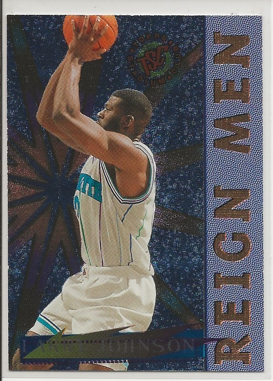 1995-96 Topps Stadium Club - Reign Men Larry Johnson #RM3