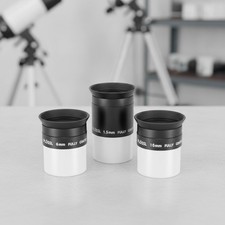 Telescope Eyepiece Set, 3 Pics Plossl Eyepiece 1.25" 6 12.5 20mm