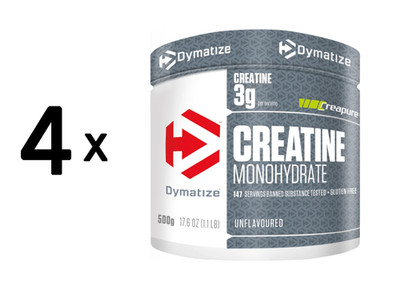 4 x Dymatize Creatine Monohydrate Powder (500g) (85,00 EUR/kg)