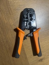 Paladin Tools RJ45 RJ11 Modular Plug Crimper 8P 6P WE/SS Cutter Stripper Used