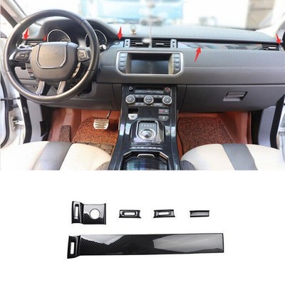 For Range Rover Evoque 2012-2019 Carbon Fiber Central Console Dashboard Panel 5X