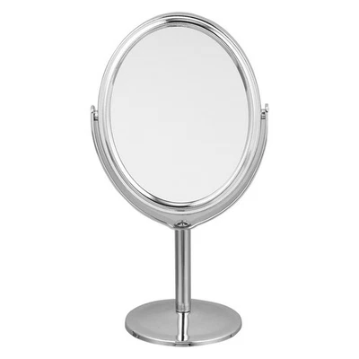 Miroir de maquillage concis Miroir de bureau Cosmetic (Silver) Miroir debout - Imagen 1 de 4