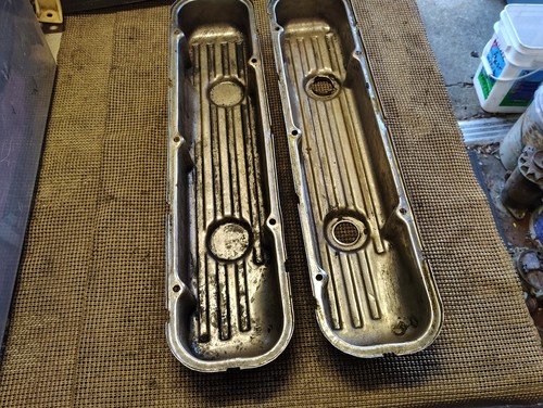 1970-72 Buick Skylark GS Stage 1 Riviera OEM Chrome 455 Valve Covers 1232068 69 - Picture 9 of 9