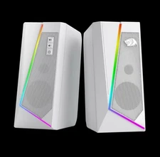 Redragon GS520 RGB Desktop Speakers, 2.0 Channel Stereo PC Computer Speaker with