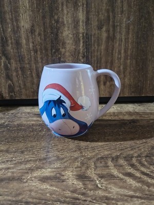 Disney Eeyore Weihnachtstasse Churchill Winnie Puuh rosa Fass Kaffeetasse