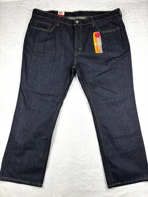 NWT Levis 541 Jeans Mens 44x29 Blue Dark Wash Athletic Raw Unwashed Denim