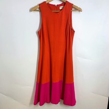 Eliza J Colorblock Sleeveless Fit & Flare Sleeveless Knee Length Dress Size 6