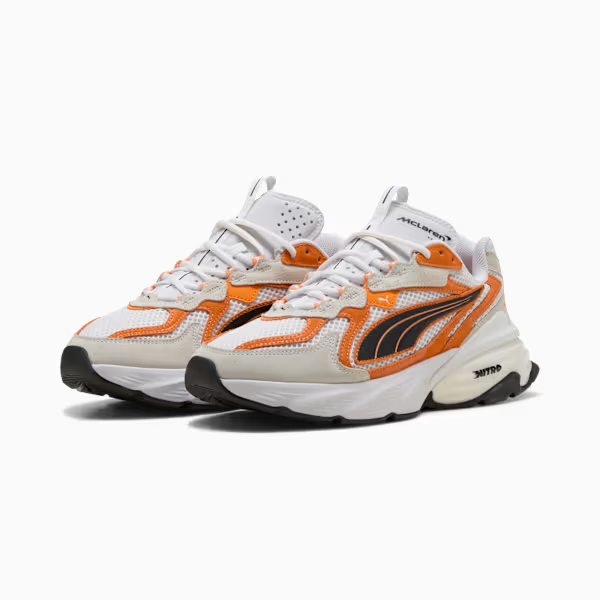 Authentic Puma Men's McLaren Fade Nitro Via Sneakers Shoes - White
