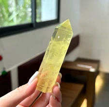 Natural Citrine Quartz Point  Yellow Crystal Obelisk for Healing Gemstone Gift