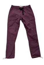 Pacsun Pants Mens Size Medium (32x30) Burgundy Cargo Pants Belted Cinch Ankles