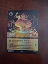 Gaston - Frightful Bully 206/204 Epic Holofoil Whispers NM Disney Lorcana