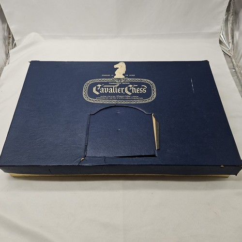 Vintage Cavalier Chess Alabasque Staunton Tournament Edition Game Complete 1967