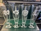 Lot Of 4 Notre Dame Fighting Irish ETCHED Football Pilsner Beer Glasses Barware — photo 1