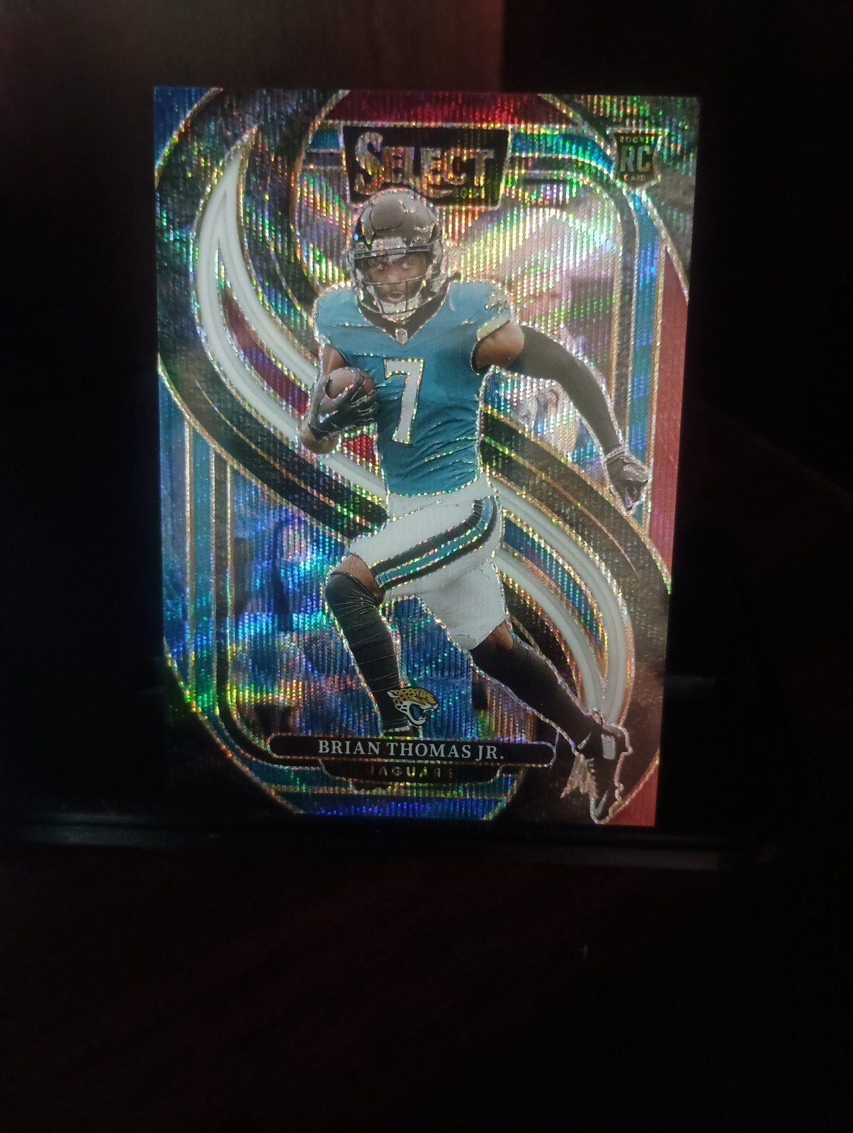 2024 Panini Select Premier Level Brian Thomas Jr. #143 Tri-Color Prizm /249 (RC)