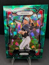 2024 Panini Prizm Tommy Troy #164 Green Cracked Ice Arizona Diamondbacks 