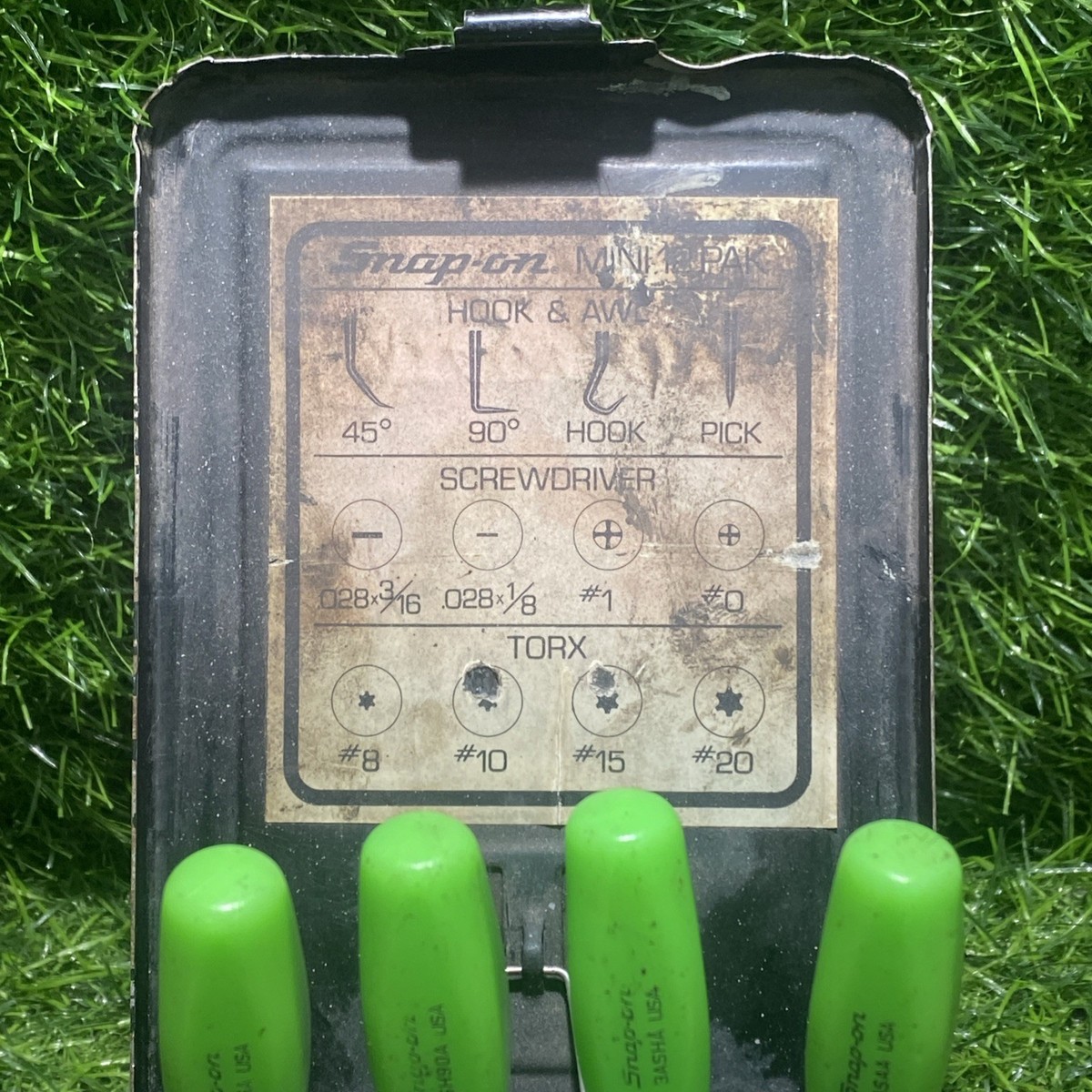 スナップオン MINI12PAKO セット Snap-on Mini 12 Pak Combination Set Hook & Awl Screwdriver