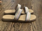 Kelly & Katie Women’s Slide Sandals Slip On Beige/Multicolor Braided US 9 EU 40 — photo 2