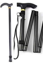 Cane Walking Stick Adjustable Folding walking Aluminum Collapsible Travel Hiking