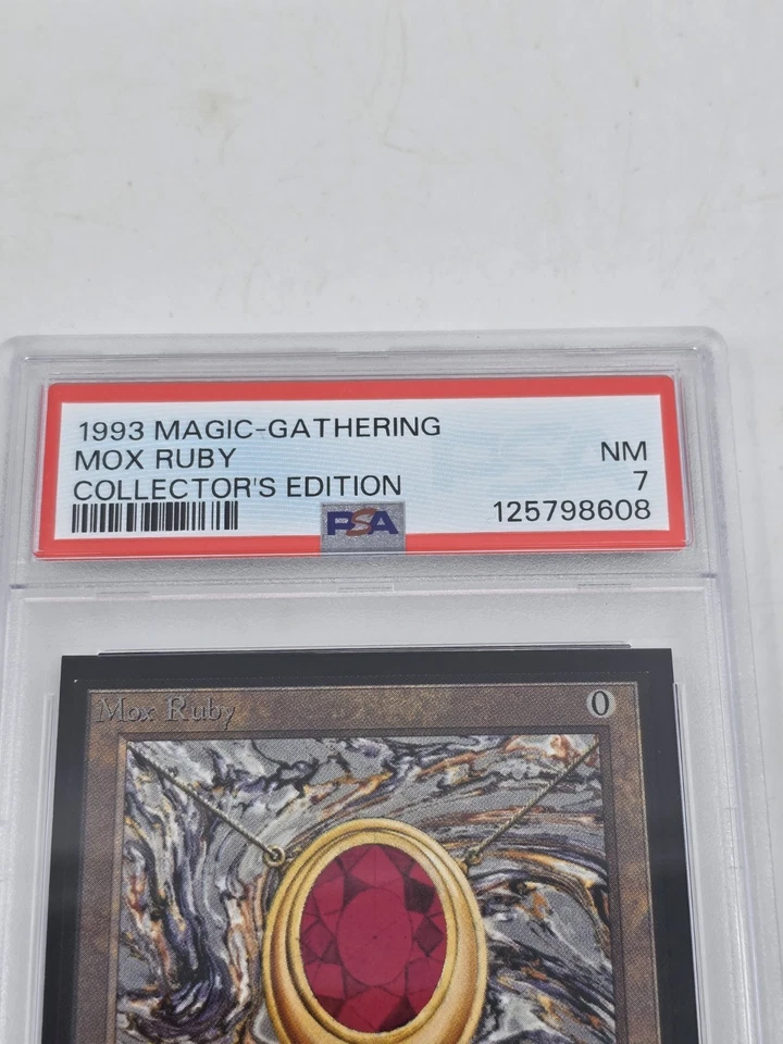 MOX RUBY 1993 MTG Collector's Edition Magic the Gathering PSA 7 Collectors' Ed. - Image 2 of 3