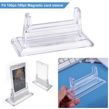 Acrylic Magnetic Card Stands For 100-180pt Trading Baseball Cards Display Holder