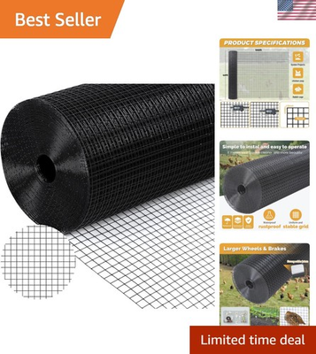 #ad #ad Black Hardware Cloth 1 2#x27;#x27; 48#x27;#x27; X 100#x27;19 Gauge Chicken Wire Fencing PVC Coat... $149.46