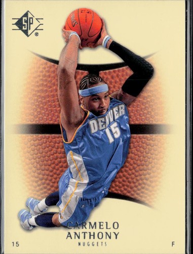 Carmelo Anthony #67 2007 SP Authentic card
