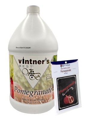 Home Brew Ohio Vintners Best Pomegranate Wine Base 128oz and Pomegranate Wine