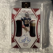 Isaac Bruce 2024 Flawless Dual /15 Jersey Patch Auto Autograph Red Ruby