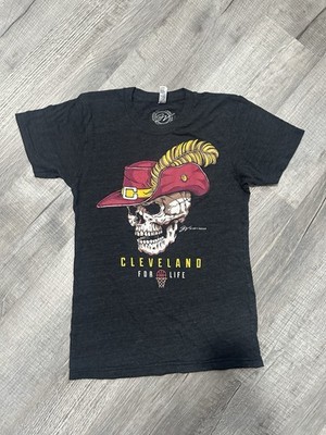 AMERICAN APPAREL 50/25/25 The Track Shirt Cleveland Cavaliers T-Shirt SMALL