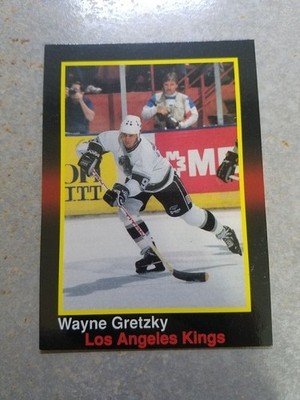 Wayne Gretzky LA Kings NHL BLACK RED GLOSSY RARE Oddball WOW