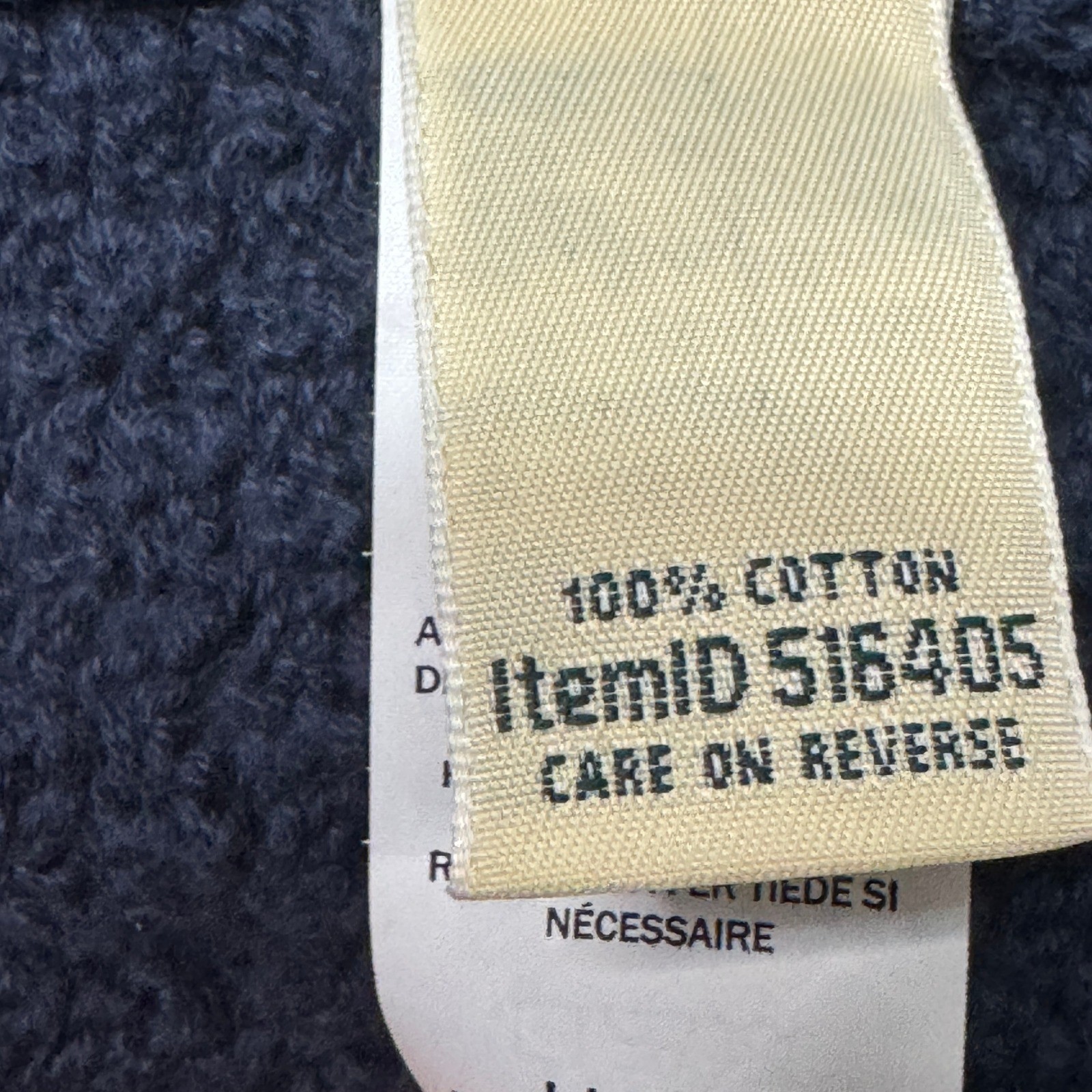 L.L. Bean Navy Blue Textured Knit Button Front Cardigan Sweater Women's Large