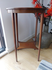 Antique Edwardian Oval Inlaid Occasional Table