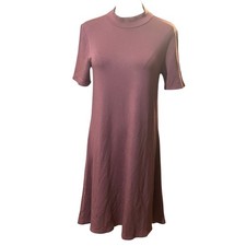 Loft pink soft tee Tshirt dress small stretchy travel Preppy Classic Simple