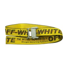Off-white Belt First Edition 105/41.3 Yellow Industrial Raw Buckle