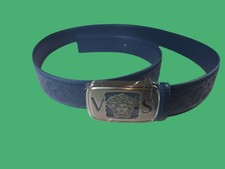 Cintura In Pelle Blu Versa Ce G. Brand Di Lusso