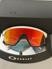 Oakley BXTR Sunglasses Sapphire Orange Lens White Frame OO9208