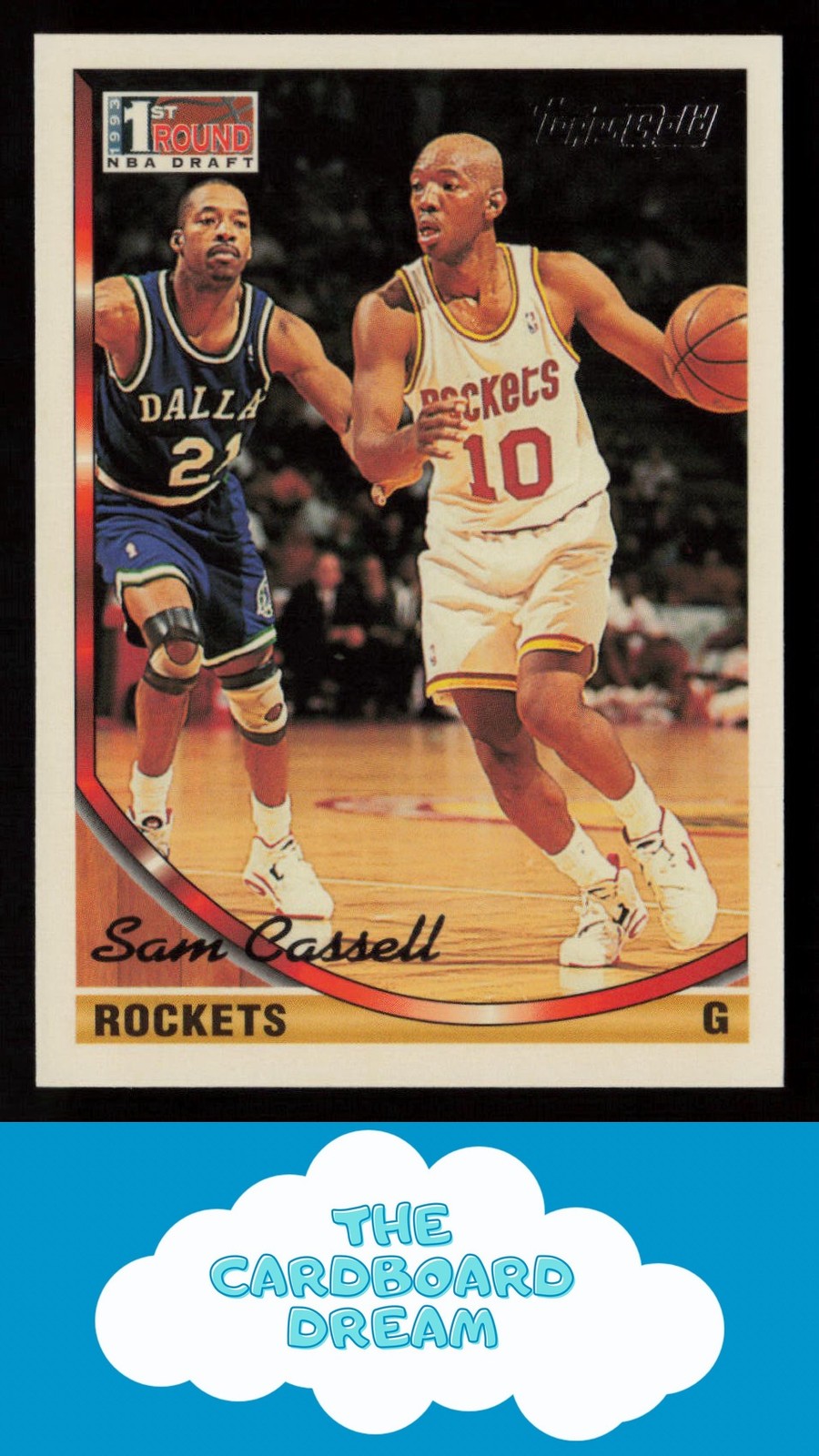 Sam Cassell 1993-94 Topps Gold #301 RC Rookie Houston Rockets Basketball Card