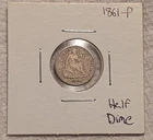 1861-P Half Dime Silver 5 Cent Seated Liberty!!!!!!