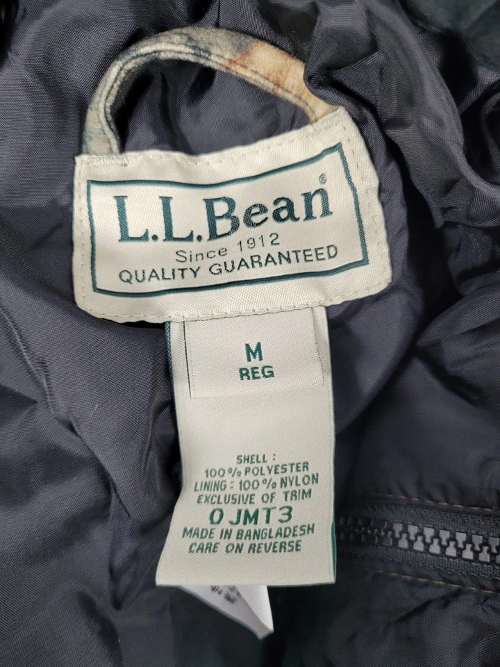 L L BEAN MOSSY OAK Camo Hunting Bib Overalls Men's Sz M Woodland Greens Browns - Image 4 of 4