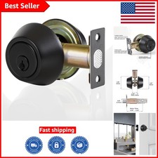 Stainless Steel Double Keyed Deadbolt - Easy Installation Security